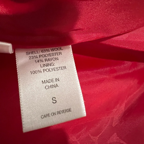 Red NY&Co Pea Coat - Picture 4 of 4